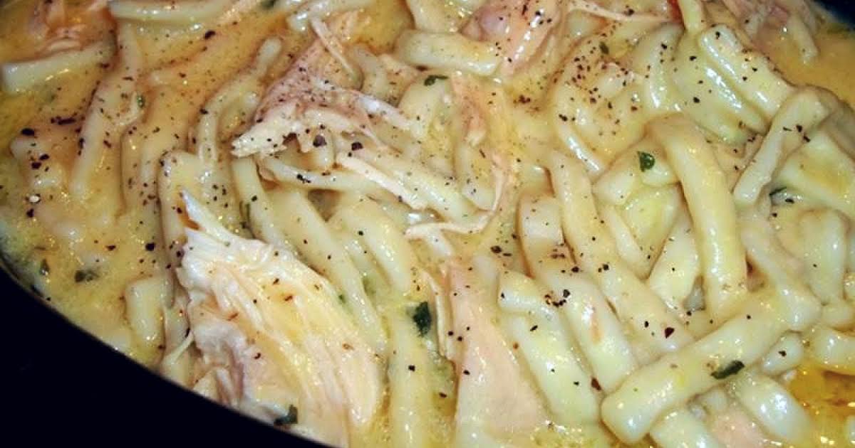 Crockpot Comforting Chicken & Noodles