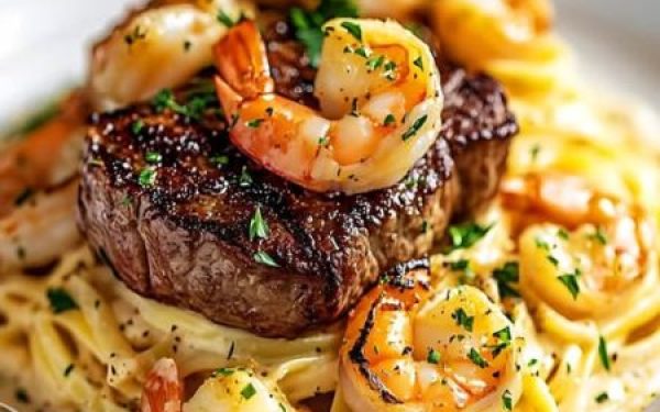 Surf and Turf Pasta Delight