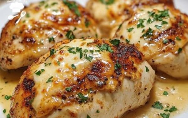 Baked Creamy Cheesy Chicken Breasts
