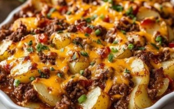 BBQ Beef and Potato Bake Recipe