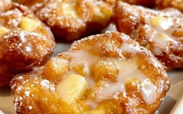 Warm Baked Apple Fritters