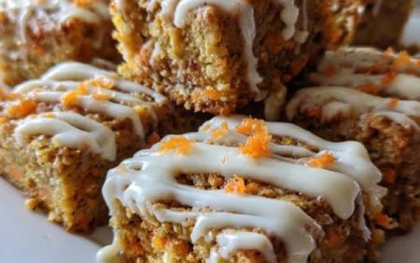 Cottage Cheese Carrot Cake Bars